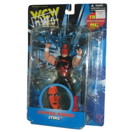 Wcw Now Power Punch Sting Toy Makers Action Figure - 