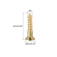 thumbnail image 2 of Uxcell M5 x 25mm Wood Screws Slotted Flat Head Brass Self-Tapping Screw 20 Pack, 2 of 5