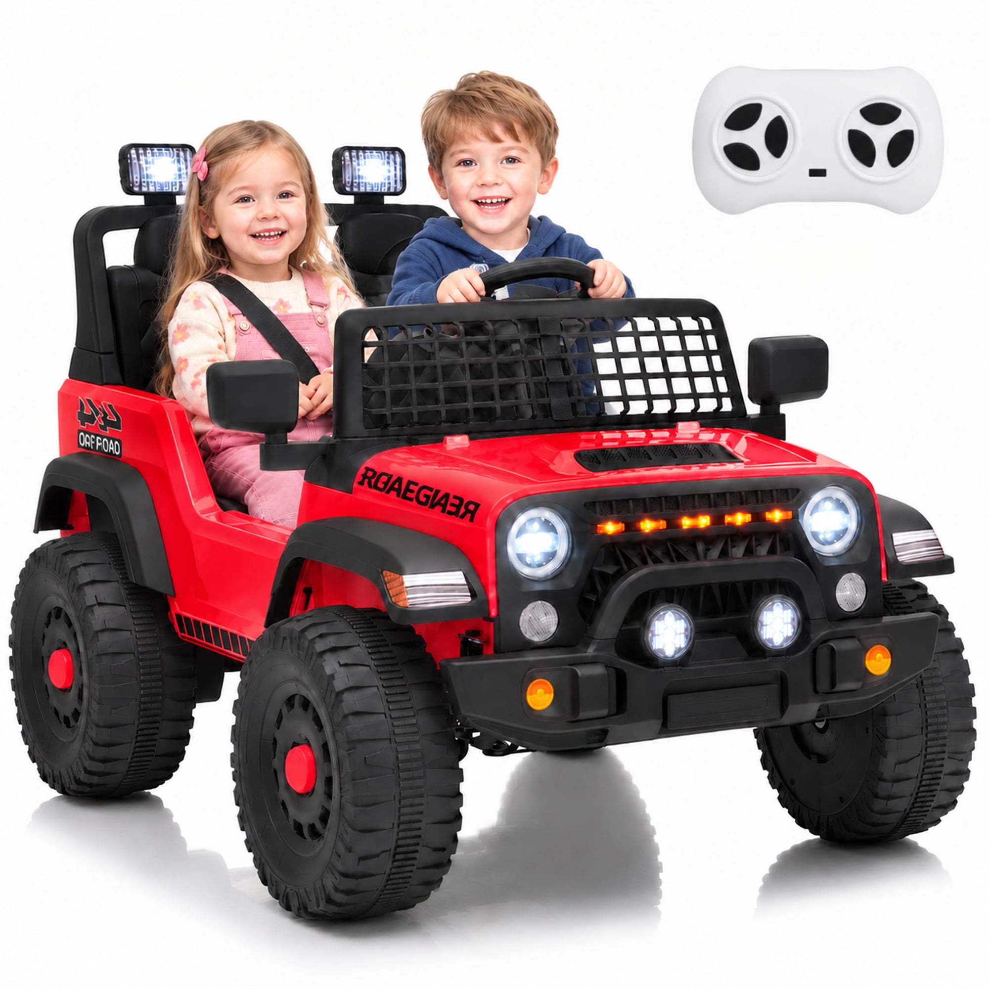 NEORIVER 12V Kids Electric Ride On Car, Ride On Toy Vehicle with Dual ...