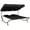 Black, variant on vidaXL Outdoor Double Chaise Lounge Patio Lounge Bed with Canopy and Pillows