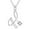Silver, variant on Fashion Women Gift 26 English Letter Name Chain Pendant Necklaces Jewelry (H,One Size)