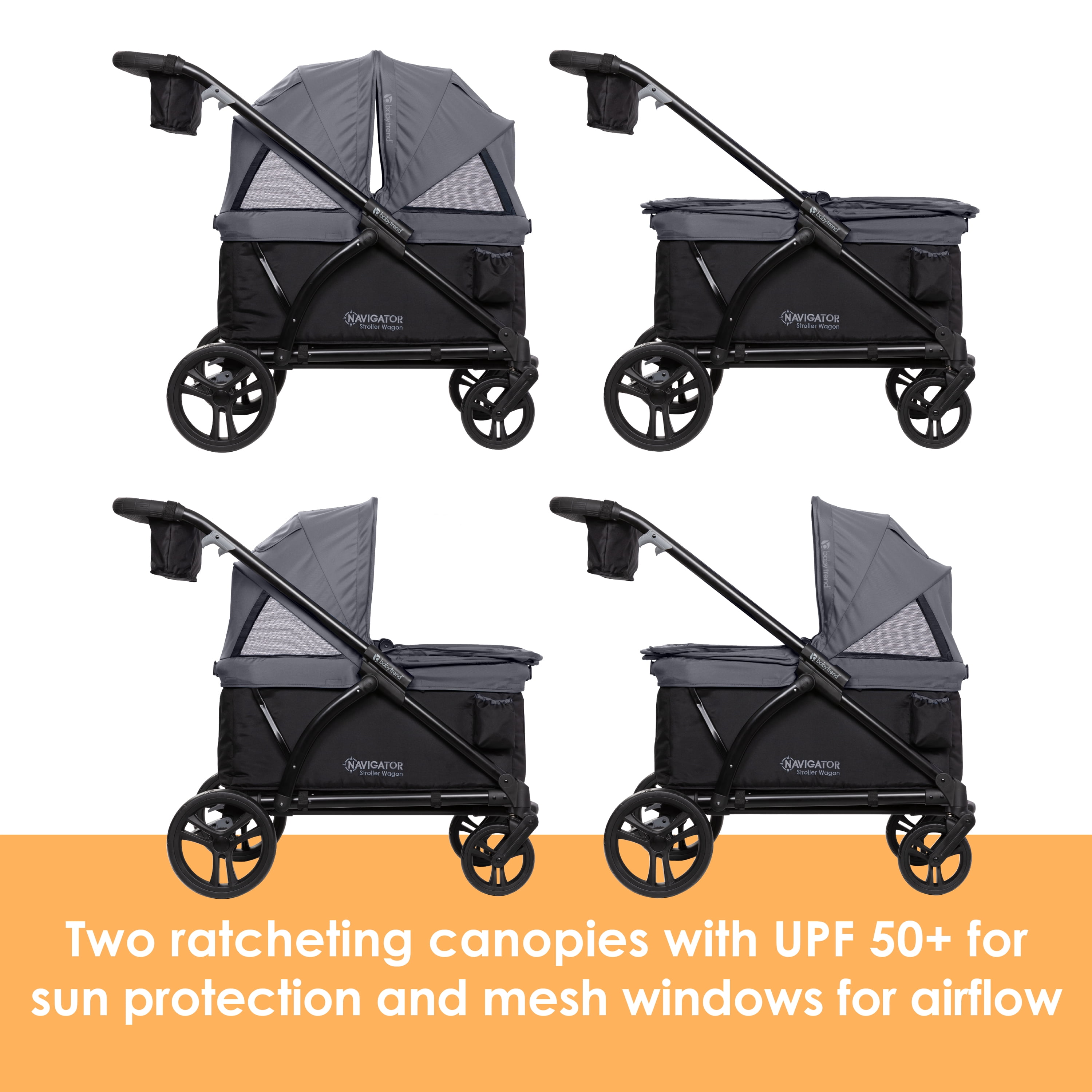 Navigator 2-in-1 Stroller Wagon - Dash Black