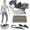 Black, variant on Rock Stepper Side to Side Rocking Fitness Stepper Machine for Exercise at Home Lateral Steppers Machine with Resistance Band Digital Display and Anti-Slip Mat for Legs Glutes Abs