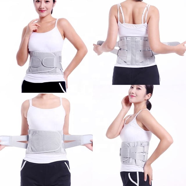 Faja Lumbar para Hombres Mujeres, Cinturón de Apoyo Lumbar con Correas de Compresión Ajustables para Alivio del Dolor en Parte Baja de Espalda ShuxiuWang 1327537105862