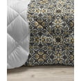 thumbnail image 3 of Turkish Pattern Down Alternative Comforter, Oriental Botanical Pattern with Pomegranates and Leaves on Indigo Backdrop, Microfiber Quilt for All Season, 5 Sizes, Multicolor, by Ambesonne, 3 of 3