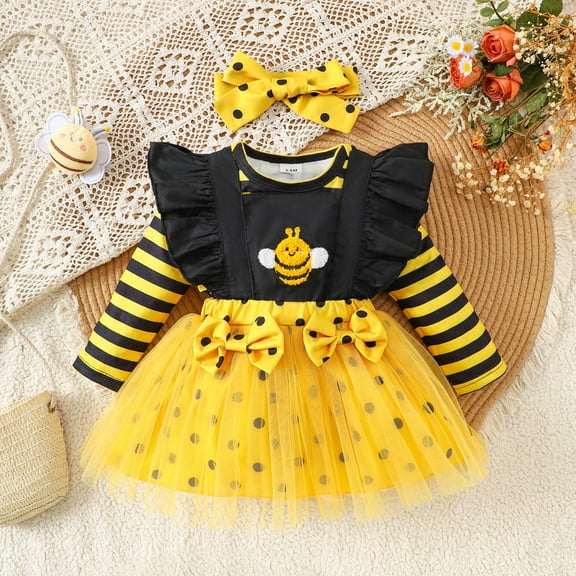 YUEHUA Baby Girls 1st Birthday Outfit ONE Romper Tulle Tutu Skirt with Headband Sets Baby First Princess Dress