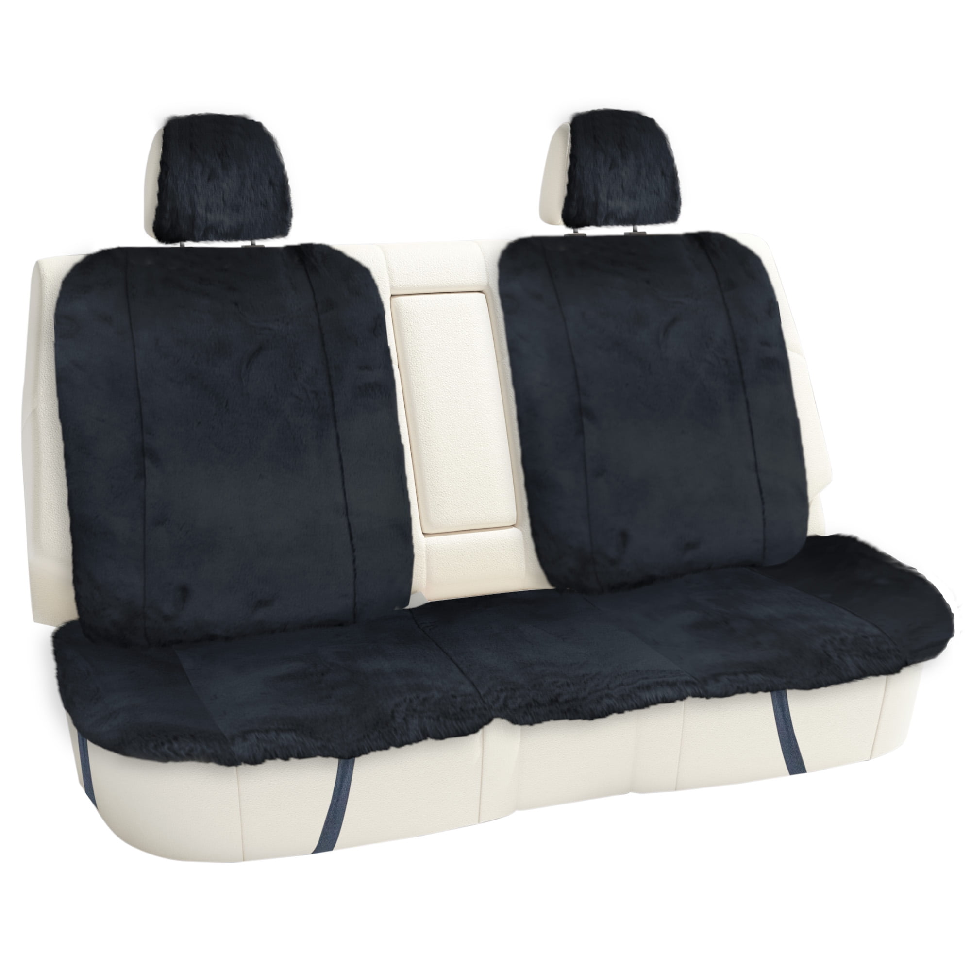 PoBoo Faux Fur Car Seat Covers - Rabbit Skin Style, Ultra Soft & Non-Slip, Universal Fit For Cars, SUVs, Trucks - View #7