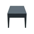 thumbnail image 3 of Luxury Commercial Living 36" Gray Outdoor Patio Wickerlook Rectangular Coffee Table, 3 of 9