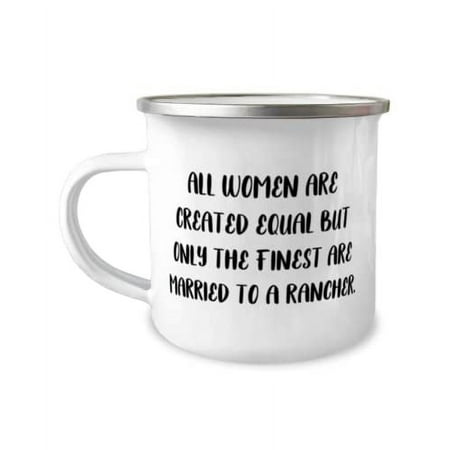 Beautiful Wife Gifts, All Women Are Created Equal but Only the Finest Are Married to a, Sarcasm Valentine's Day 12oz Camper Mug From Wife