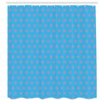 thumbnail image 2 of Ambesonne Blue and Pink Shower Curtain, Tiny Petals, 69"Wx75"L, Pink Deep Sky Blue, 2 of 4