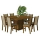 thumbnail image 1 of Juego de Comedor Mesa Tablero de Madera 8 Sillas Marrón/Crema/Beige Marisa MADESA, 1 of 10