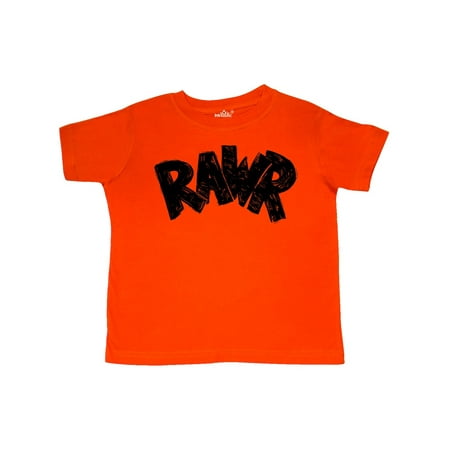 

Inktastic Rawr Distressed Text in Black Gift Toddler Boy or Toddler Girl T-Shirt