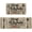 Grey Fork, variant on Mexican Talavera Kitchen Rugs Sets of 2 Non Slip Washable, Mexican Tile Kitchen Mats for Floor 2 Piece Home Decor