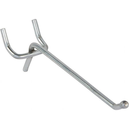 

4 inch Chrome Peg Hook for ⅛ inch or ¼ inch Pegboard - Pack of 200