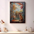 thumbnail image 4 of Canvas Wall Art for Living Room - Saluki Dog Poster Print Vintage Home Decor Pets Oil Painting Autumn Room Decor, 4 of 6