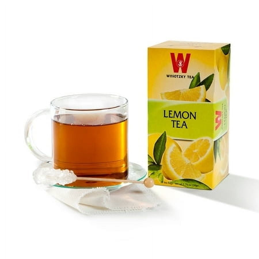 LEMON TEA 25PK, <ul><li>This Wissotzky tea contains vitamin C and has a lemon flavor which is naturally slightly sour.</li><li>Kosher</li><li>Made in Israel</li><li>Box of 25 tea bags</li><li>Kosher For Passover and All Year Round</li></ul>