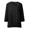 thumbnail image 4 of Jiyugala Women's Button Down Shirts Plus Size Loose Casual Tops, 4 of 5