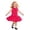 b-840Hot Pink398, variant on MEZZALL Toddler Girls Sleeveless Ruffles Dress Dance Party Dresses O-Neck Solid Color Stylish Sundress