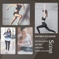 thumbnail image 3 of Leggings de yoga de cintura alta Rayas reflectantes nocturnas Pantalones para correr Ropa deportiva (M) Likrtyny Para Estrenar, 3 of 9