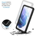 thumbnail image 4 of REQO Samsung Galaxy S21 Case, IP68 Waterproof Dustproof Case with Built-in Screen Protector, Rugged Full Body Shockproof Protective Phone Cover for Galaxy S21 5G 6.2 Inch, Black, 4 of 9