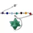 thumbnail image 5 of K-KED Natural Crystal Quartz 4pcs Gemstone Stone Merkaba Star Spinning Pendulum Reiki, 5 of 9