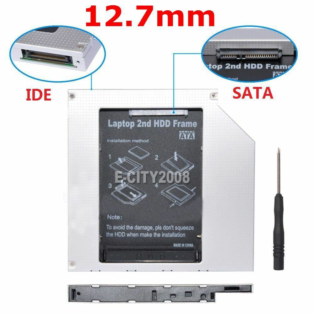 2nd IDE SATA HD SSD Hard Drive Caddy Adapter for HP DV2000 DV6000 DV9000D V9400 
