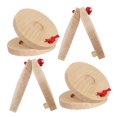 thumbnail image 3 of PENIKOKO 4 Pcs Castanets Jouet Musical Création Rythmique en Bois pour Performance Musicale, 3 of 6