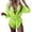 Fluorescent Green, variant on Women's Bikini Set Three Piece Lace Up High Waist Sexy Swimsuit with Removable Bra Pads No Underwire for Beach Vacation,Black,L