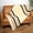 Cream, Black and White, variant on Creme blanket with Blue & Orange Stripes Woven Throw - 100% Cotton Made in the USA (73x48)