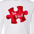 thumbnail image 4 of Inktastic Autism Awareness Be Kind Red Puzzle Piece Long Sleeve Youth T-Shirt, 4 of 5