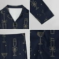 thumbnail image 6 of Top-kevin Pajama Sets for Womens Gingerbread Candy Canes Hearts Loose Button Down Long Sleeve Shirts And Pants Set, 6 of 12