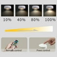 thumbnail image 3 of FSLiving 2-Pack 100 Lumens LED Puck Light with Remote Control Battery Run E26 Lampholder for Bedroom Cabinet Battery Powered Lights,Battery Not Included, 3 of 7