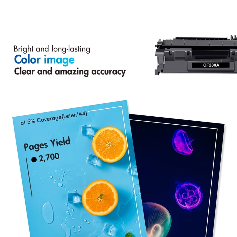 80A Black Toner Cartridges 2-Pack - Replacement For HP Laser 400 M401, MFP M425 Series Printers 3 thumbnail image
