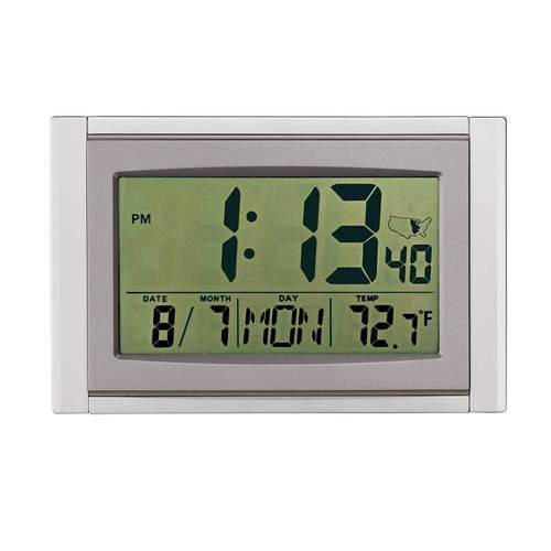 Large LCD Atomic Clock - Walmart.com