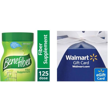 Free $5 e-Gift Card with Benefiber Prebiotic and Fiber Powder, All Natural, 125 Servings