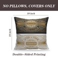 thumbnail image 2 of LALILO Throw Pillow Covers Retro Retro Antique Vintage Cute Banner Card Cushion Cover 18" x 18", 2 Pack, 2 of 6