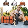 thumbnail image 1 of Sentmoon Sac de Gym Sac de Gym pour Femmes Sac de Voyage Imprimé Soccer et Rugby Sac de Yoga Sac de Rangement pour Sports Extérieurs, 1 of 7
