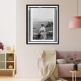 thumbnail image 3 of Historic Framed Print, [Dr. Clara Barrus seated on stone fence at Woodchuck Lodge], 17-7/8" x 21-7/8", 3 of 9