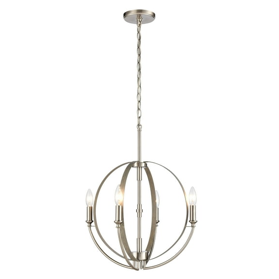 Elk Home 18-Inch Wide Rotunde Chandelier, Contemporary, Matte White