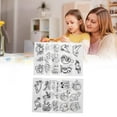 thumbnail image 3 of Heat Shrink Sheets 8 Pcs Hand Painted DIY Printing with Pattern Filling for Kids Creative Craft School Project DIY Ornaments, Plastic Shrinky Art Paper, 3 of 8