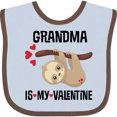 thumbnail image 3 of Inktastic My Grandma is My Valentine Boys or Girls Baby Bib, 3 of 4