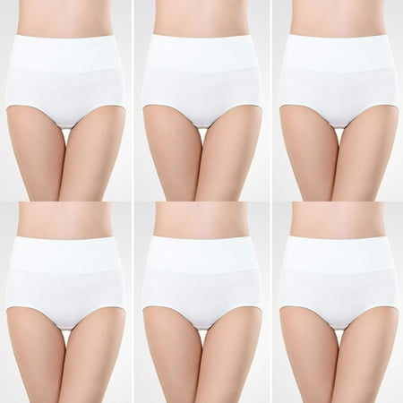 Limited Time Savings  High Waist Women s Panties  Cotton Soft Briefs  Seamless Stretch  Breathable Seamless  Comfort Fit  Everyday Wear  Seamless Seamless  Women Plus Size Shirts | White XL