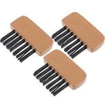 NICEXMAS 3Pcs Wood Handle Umpire Gear Softball Plate Brush Light Brown Mens Womens