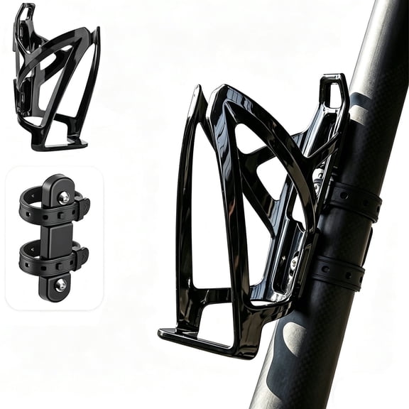 UHIAGREE Bike Water Bottle Cup Holder,Outdoor Bicycle Water Bottle Cage,Universal Bike(Black)