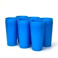 thumbnail image 6 of Yalin 32 ounce Plastic Tumblers/Large Drinking Glasses/Party Cups/Iced Tea Glasses,Unbreakable, Dishwasher Safe, BPA Free,set of 12 (Blue), 6 of 6
