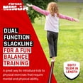 thumbnail image 6 of Fofana Ninja Warrior Obstacle Course 32 Piece Kids Backyard Playset 65 ft Slackline Ages 6+ Outdoor, 6 of 9
