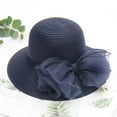 thumbnail image 3 of Cheers.US Foldable Lady Derby Dress Church Cloche Hat Bow Bucket Wedding Bowler Hats for Wedding Tea Party, 3 of 3