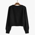 thumbnail image 3 of Stichou Women's Knit Cardigan Sweater Casual V-Neck Long-Sleeve Front-Buttoned Comfortable Fashionable Jacket Black, 3 of 3