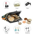 thumbnail image 4 of Turkey Elegant Men's Wallet with RFID Blocking, Premium Microfiber Coin Purse, Zinc Alloy Jaws, 4.3x4.7 in/11x12 cm, Stylish and Secure Pocket Organizer for Cash and Cards, Black Color, 4 of 7
