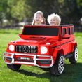 thumbnail image 2 of Costway 12V 2 Seats Kids Ride On Car Licensed Mercedes Benz G63 w/ Remote Control Red, 2 of 10
